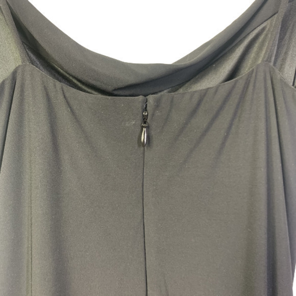 LAUNDRY x SHELLI SEGAL Black Spaghetti Strap Ruched Sheath Dress‎ - Picture 8 of 12